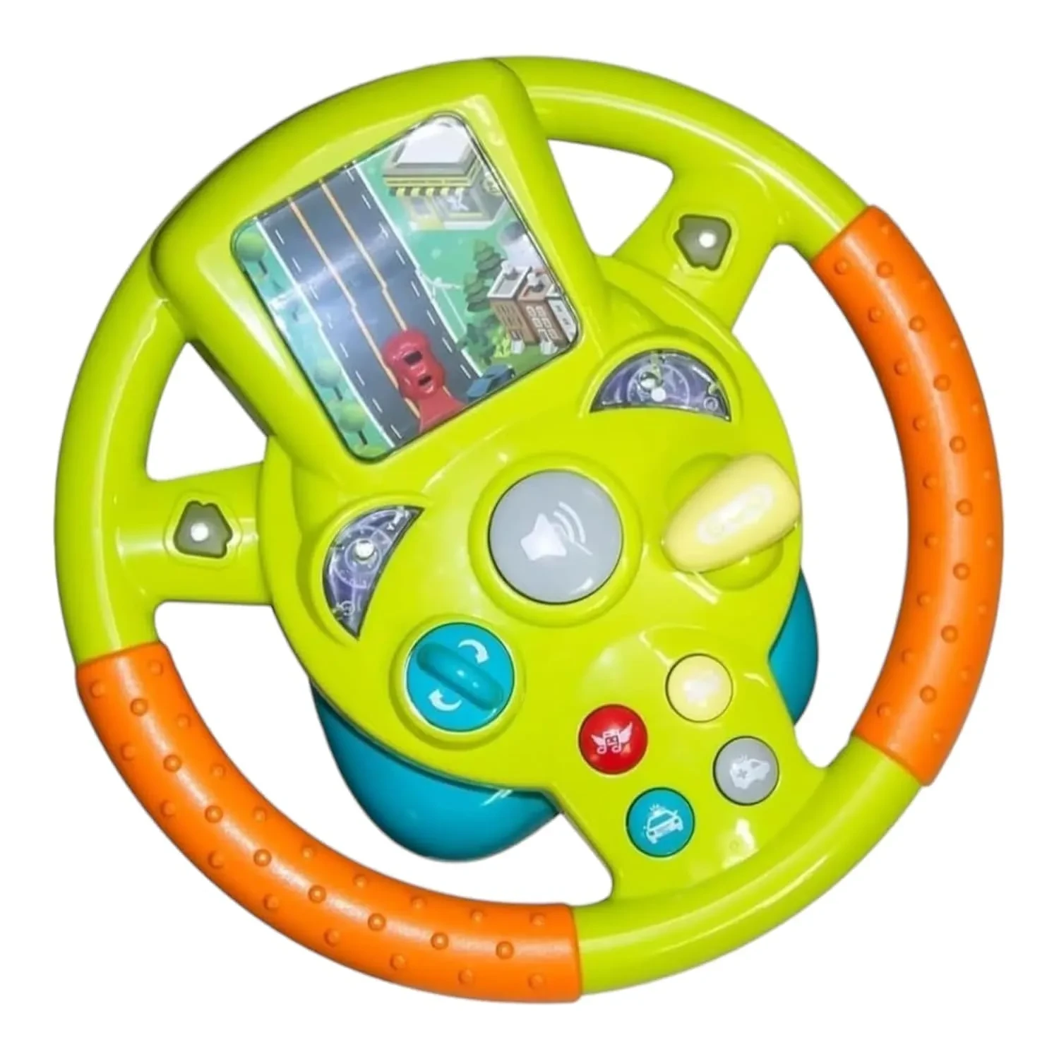 Little Driver Steering Wheel Toy – 360° Rotating Light & Sound Pretend Driving Simulator with Suction Mount