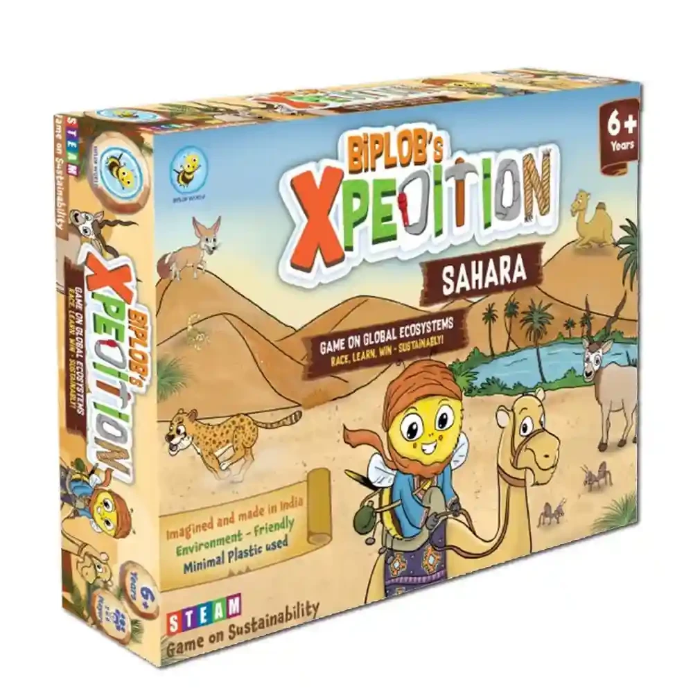 Biplob’s Xpedition Sahara Adventure Board Game – Climate Learning & Eco Strategy Game for Kids 6+