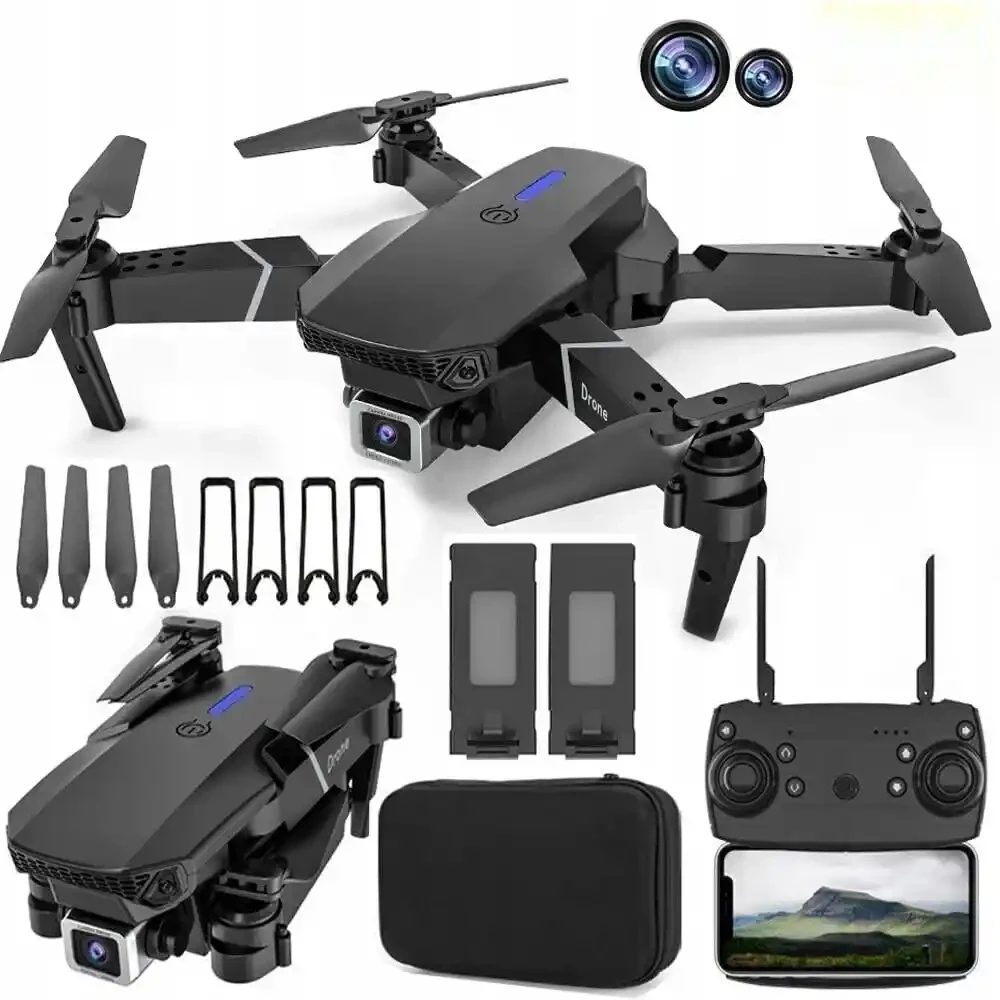 Foldable Drone with 4K UHD Camera – Smart Modes, 45-Minute Flight, Stable Control & Return Functionality