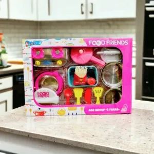 Food Friends – Premium Kitchen Set for Kids (Stainless Steel + Plastic)