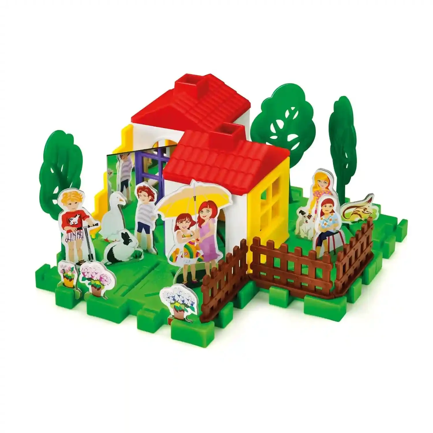 Quercetti Geo Ville 4090 Interlocking Construction Set – Creative Building Toy for Kids