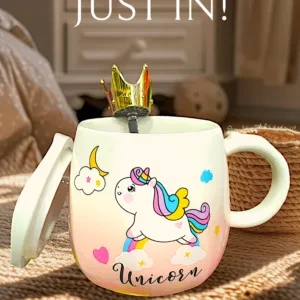 Magical Unicorn Coffee Mug – Large 410 ml Porcelain Unicorn Design