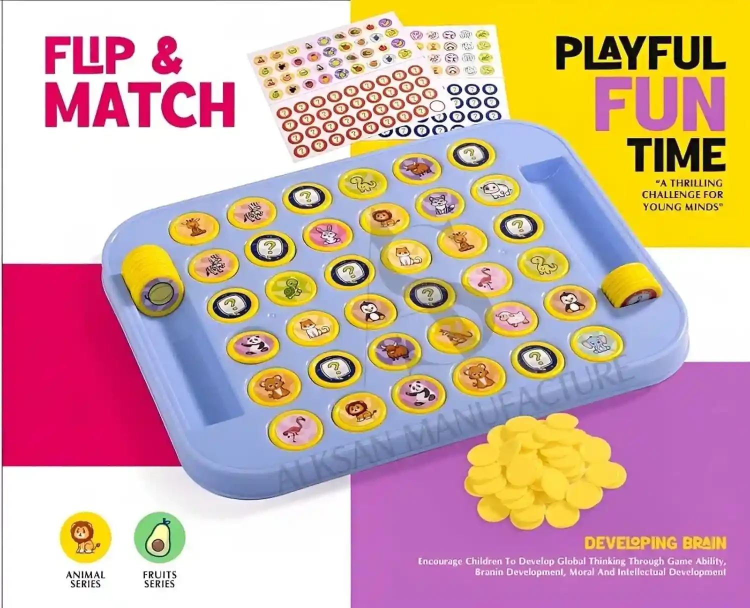 Flip & Match Memory Game – Fun Brain-Boosting Matching Board Game for Kids