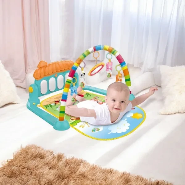 Novelty Baby Play Gym – Soft Interactive Activity Mat with Hanging Toys