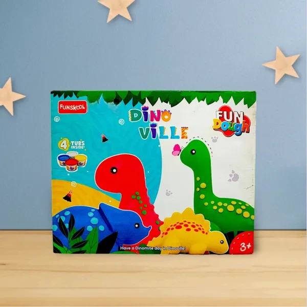 Funskool Fundough Dino Ville Playset – Dinosaur Clay Modeling Kit