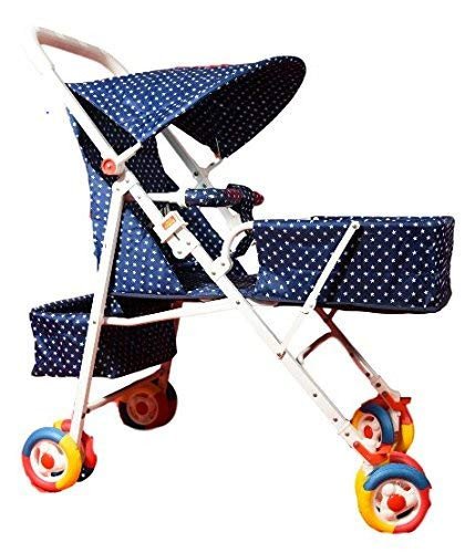 New Baby Stroller Pram – Lightweight, Foldable, 3-Point Harness, All-Terrain Wheels, Adjustable Canopy, Storage Basket – Suitable for Infants and Toddlers