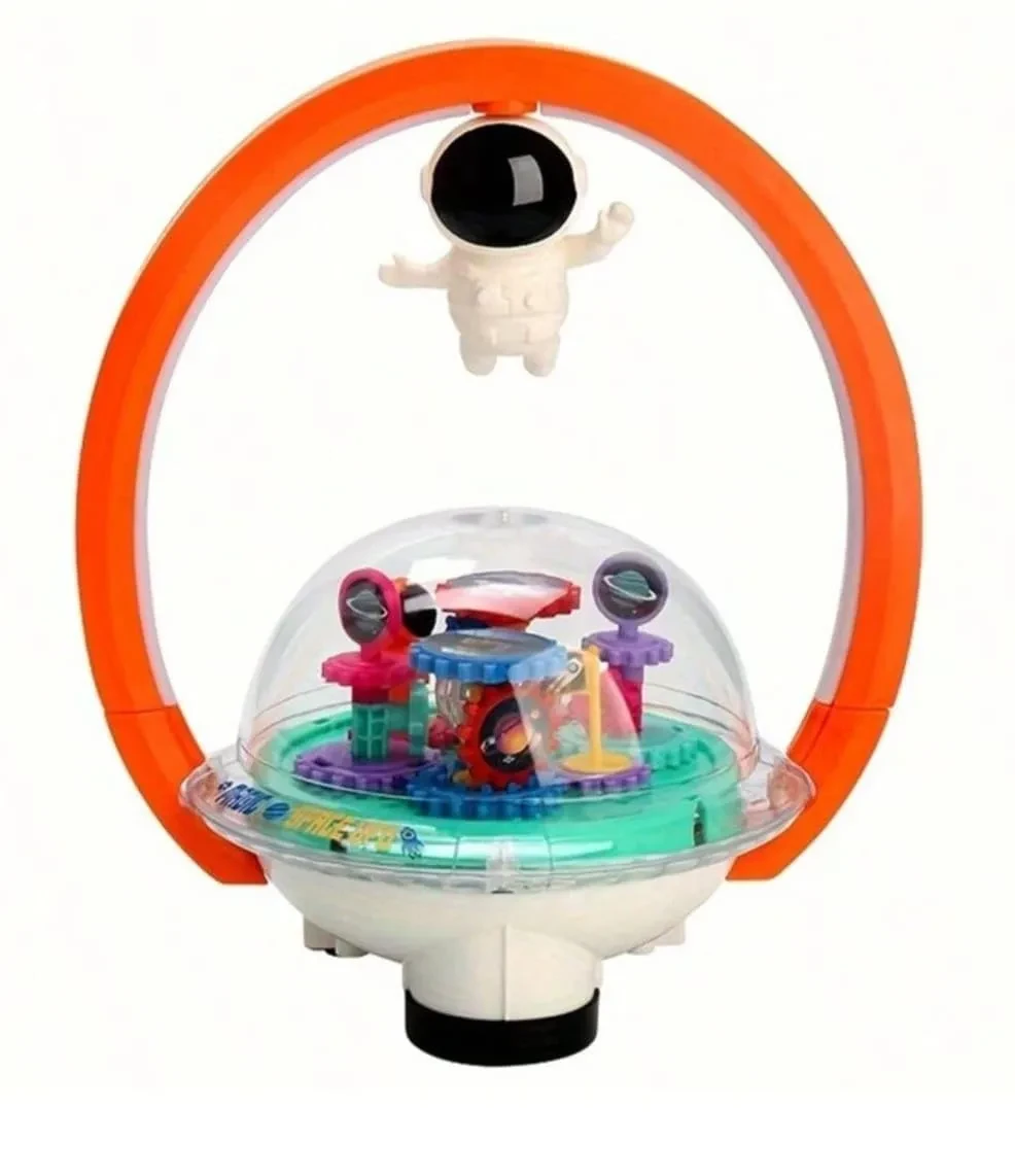 Suspended Astronaut Gear Light Ball – Magnetic Floating Toy, Electric Dream LED for Kids Ages 1-2, Desk Decor & Gift