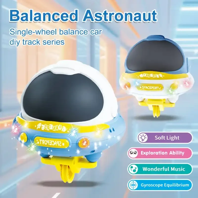 Premium Electric Tightrope Walking Tumbler Toy – Sound & Light Balance Astronaut Track Car for Kids