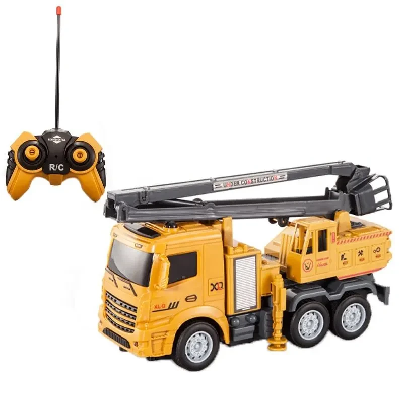 RC Construction Crane Truck with Remote Control & Working Crane Arm – Heavy Duty Kid’s Vehicle Toy