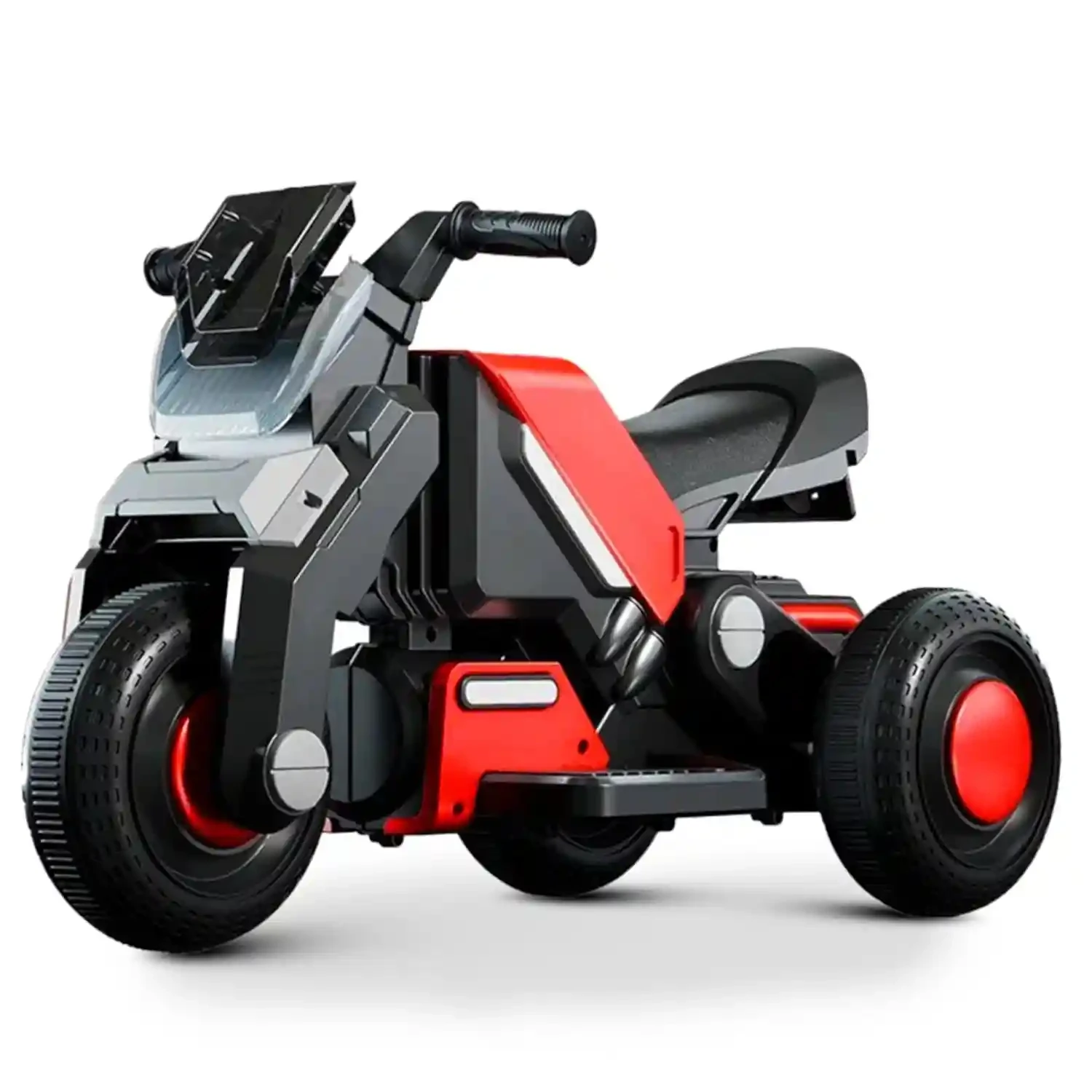 Prorider 6V Electric Kids Bike with Rechargeable 6.5 Ah Battery, Bluetooth Music Player, Front LED Light & Foot Accelerator | Ages 1-5 Years