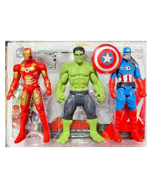 Avengers Age of Ultron Action Figure 3pc Set – Medium, Multicolor, 18 cm, Set of 3