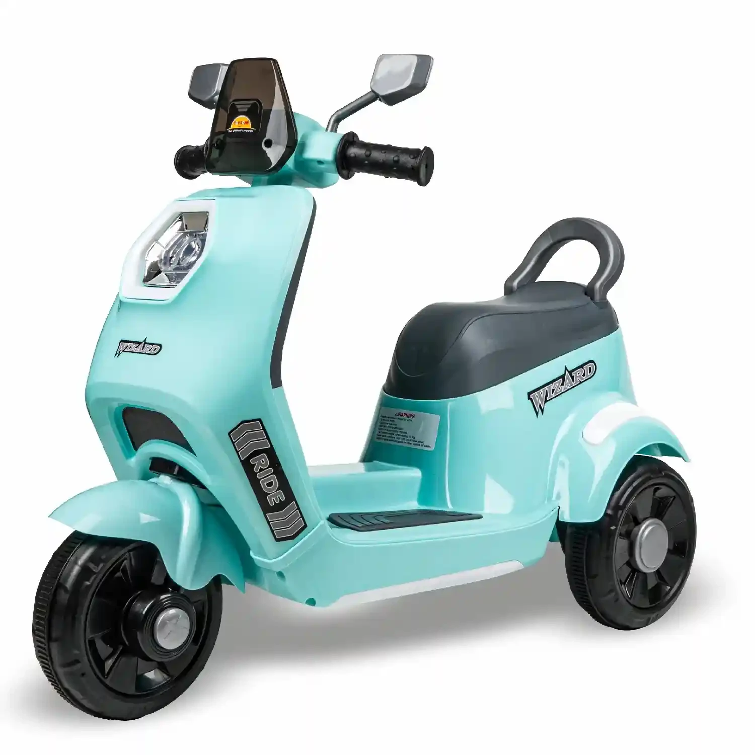 Wizard Electric Scooty Ivory – Rechargeable 6V 4.5Ah Battery, Bluetooth Music & LED Lights | Ride-on for Kids Ages 2-8 Years