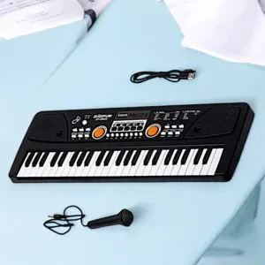 Bigfun 530-A 49-Key Musical Keyboard – Portable Kids Piano with Mic & USB