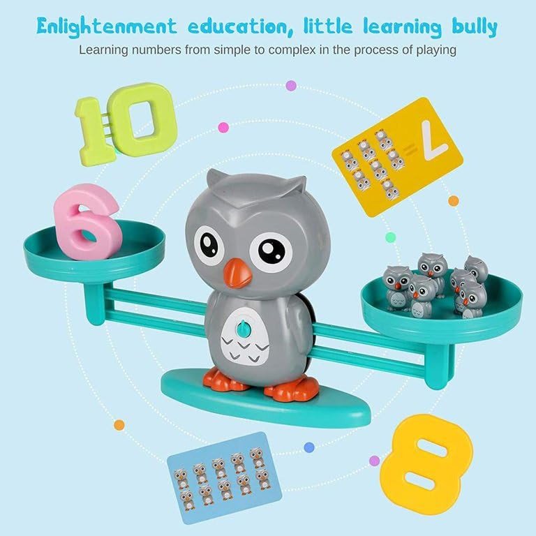 Owl Balance Scale – Educational Counting and Balancing Toy for Kids