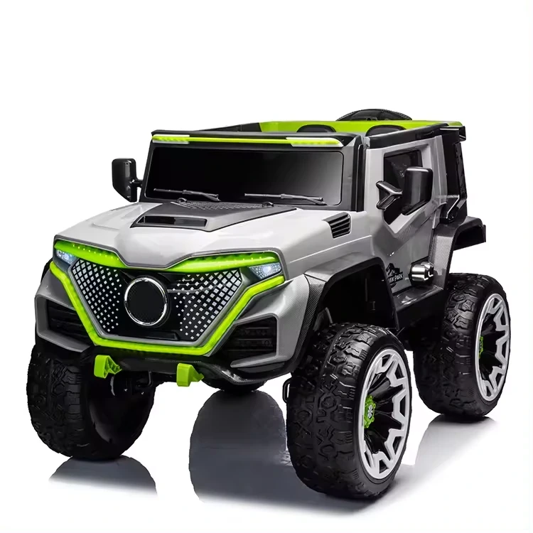 Mercedes-Benz Heavy Duty Kids Jeep – 4x4 Ride-On Electric Jeep, Dual 12V Battery, Bluetooth Remote, AUX Music, Ages 2-8 Years, 80kg Capacity