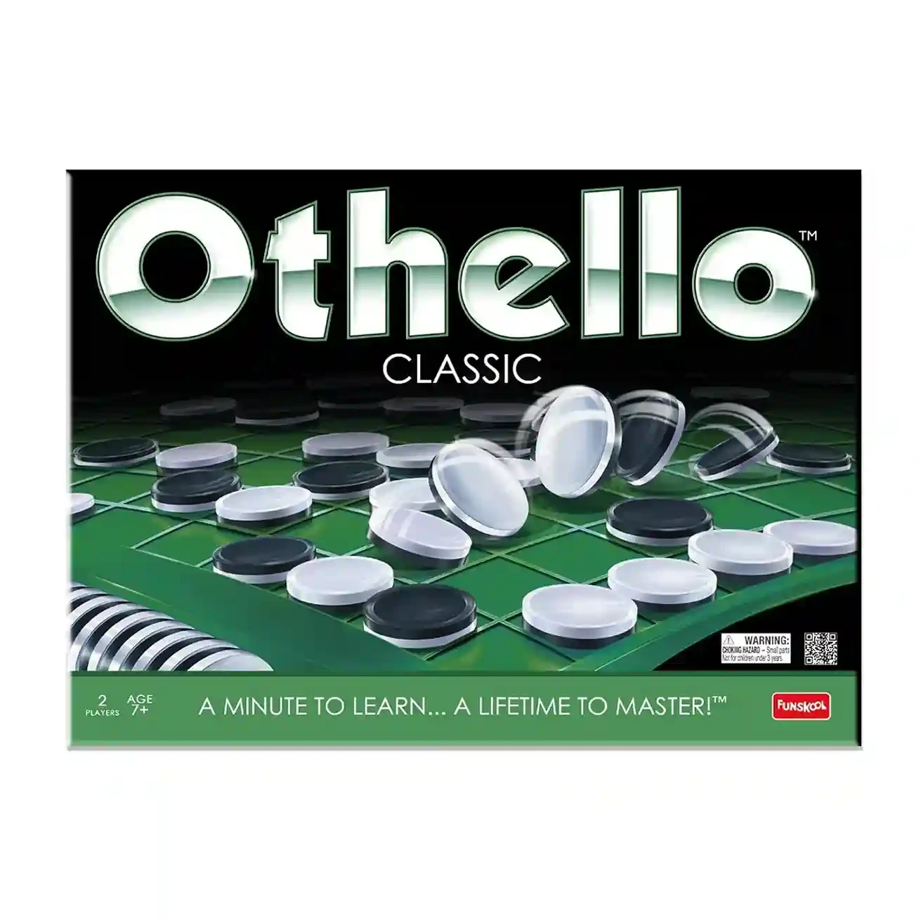 Othello Strategy Board Game – 8×8 Reversible Disc Flip Game for Two Players