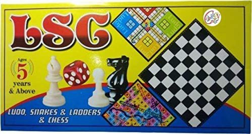 3 in 1 Ludo, Snakes & Ladders & Chess Foldable Board Game Set – Travel & Family Edition