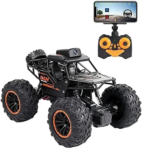 Extreme 4x4 Stunt Vehicle for Kids - RC Monster Car with HD Wireless Camera